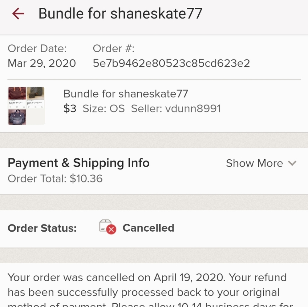 Buyers Beware of Thief Vdunn8991!!! - Picture 2 of 7